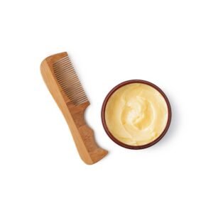 Beard balm and bamboo comb set